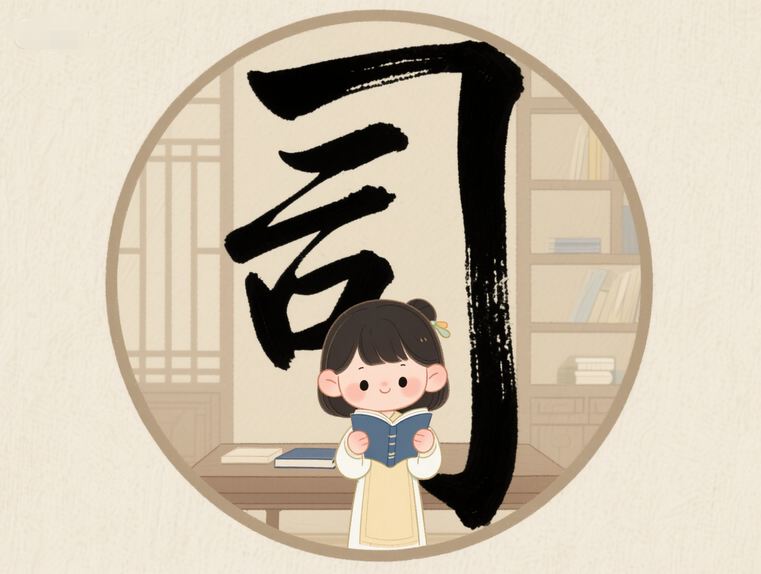 司姓女孩名字優(yōu)雅大氣女寶寶仔看書圖